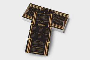 Art Deco Flyers Black & Gold