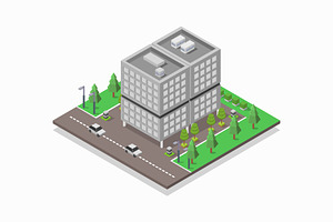 Isometric Office Building