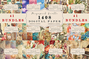 Vintage Junk Journal Digital Paper