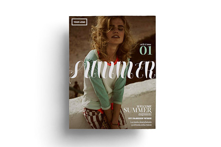 Fashion magazine template