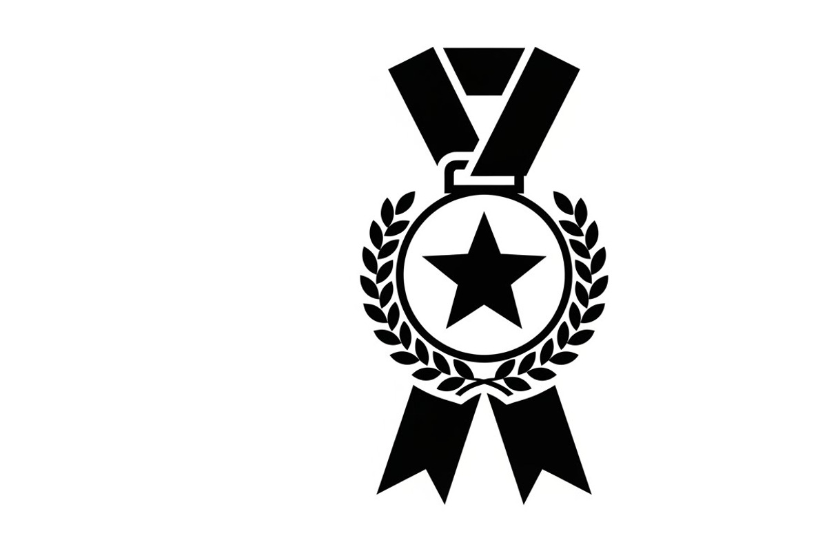 Modern medal icon vector logo design, an Illustration by Amazin_art (Photo 4 of 29)