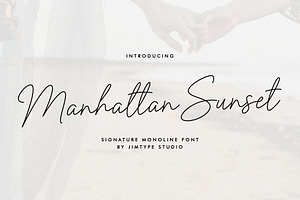 Manhattan Sunset Font