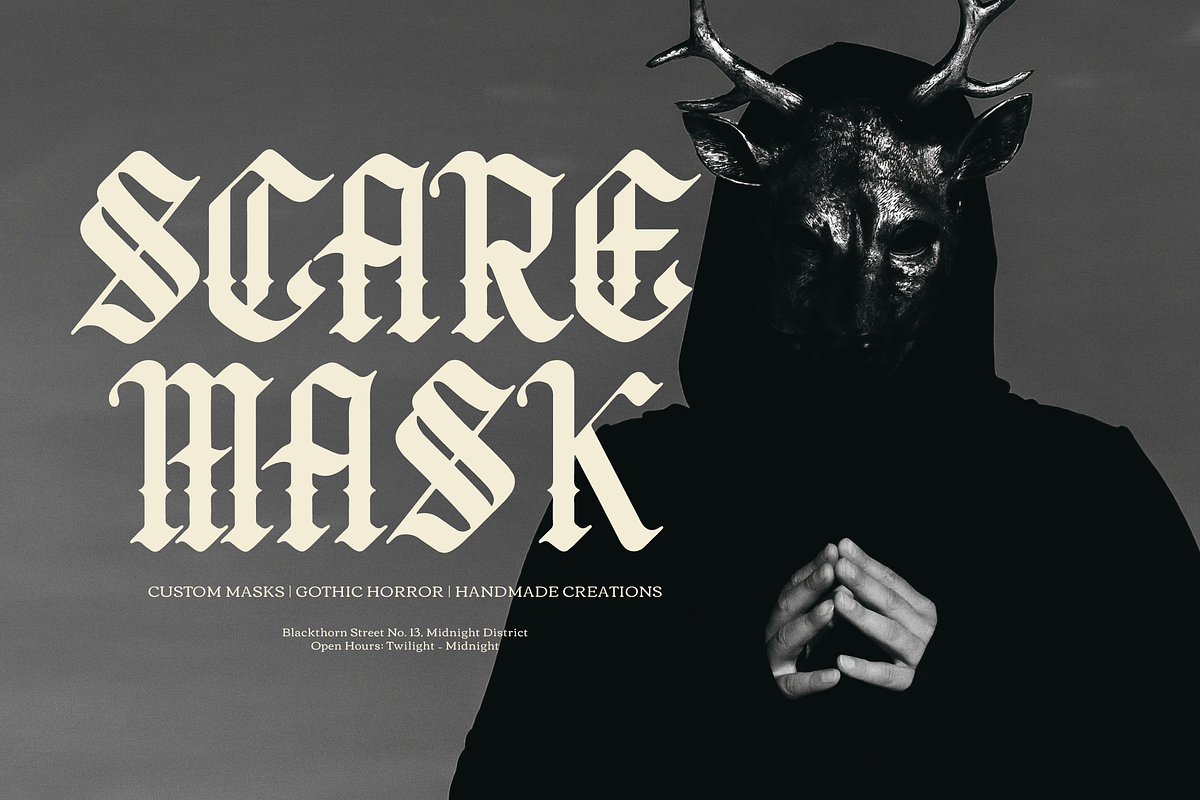 Bellanork | Blackletter Typeface, a Font by Denustudios (Photo 4 of 12)