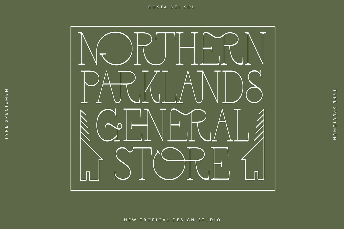 Costa Del Sol - Fun Ligature Font, a Font by Tropical Type (Photo 7 of 9)