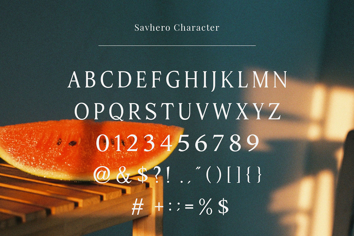 Savhero - Nostalgic Elegant Serif, a Serif Font by TypeLogue (Photo 4 of 5)