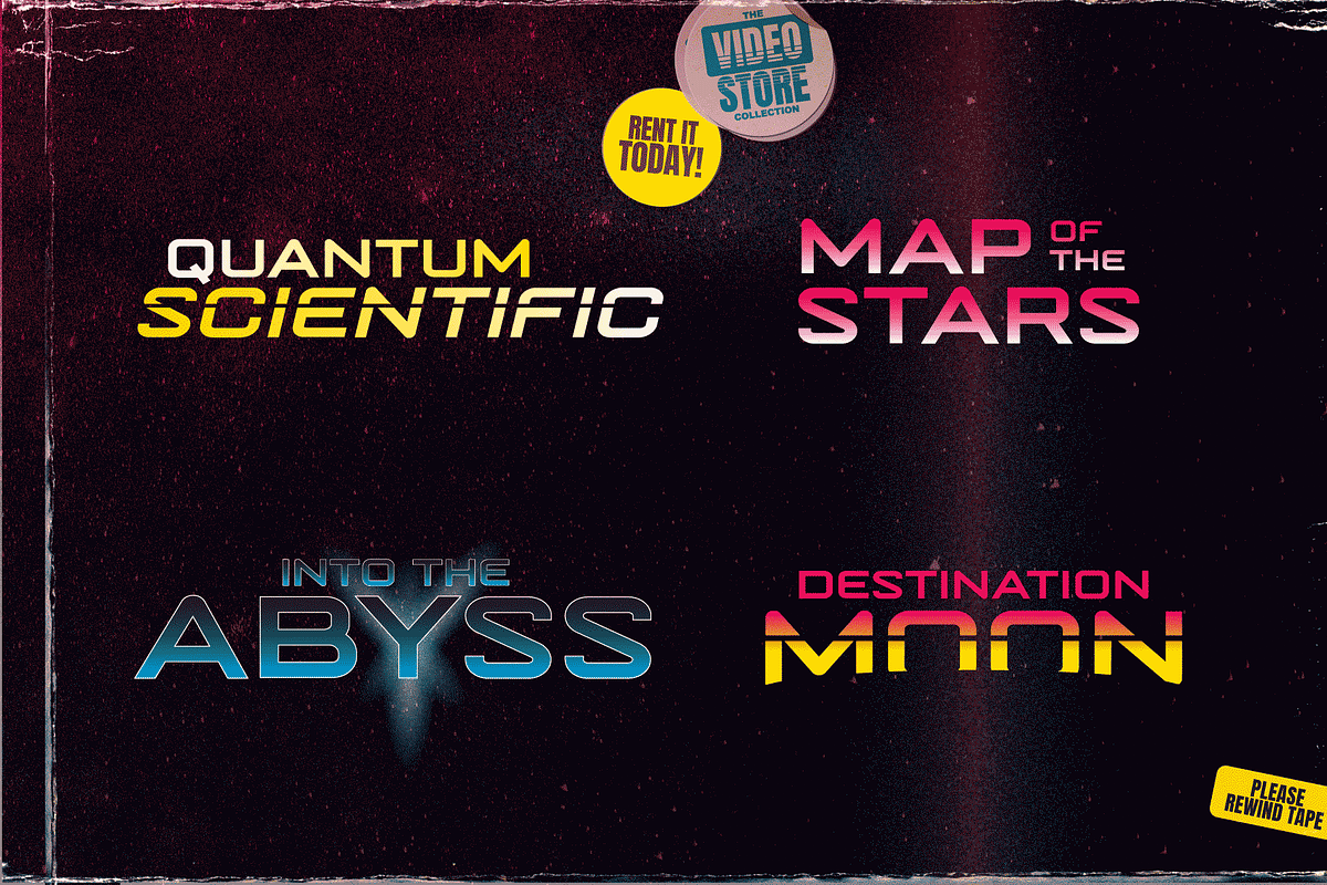 Jupiter Mission: A Retro Sci-Fi Font, a Handwritten Font by Wingsart Studio (Photo 9 of 13)