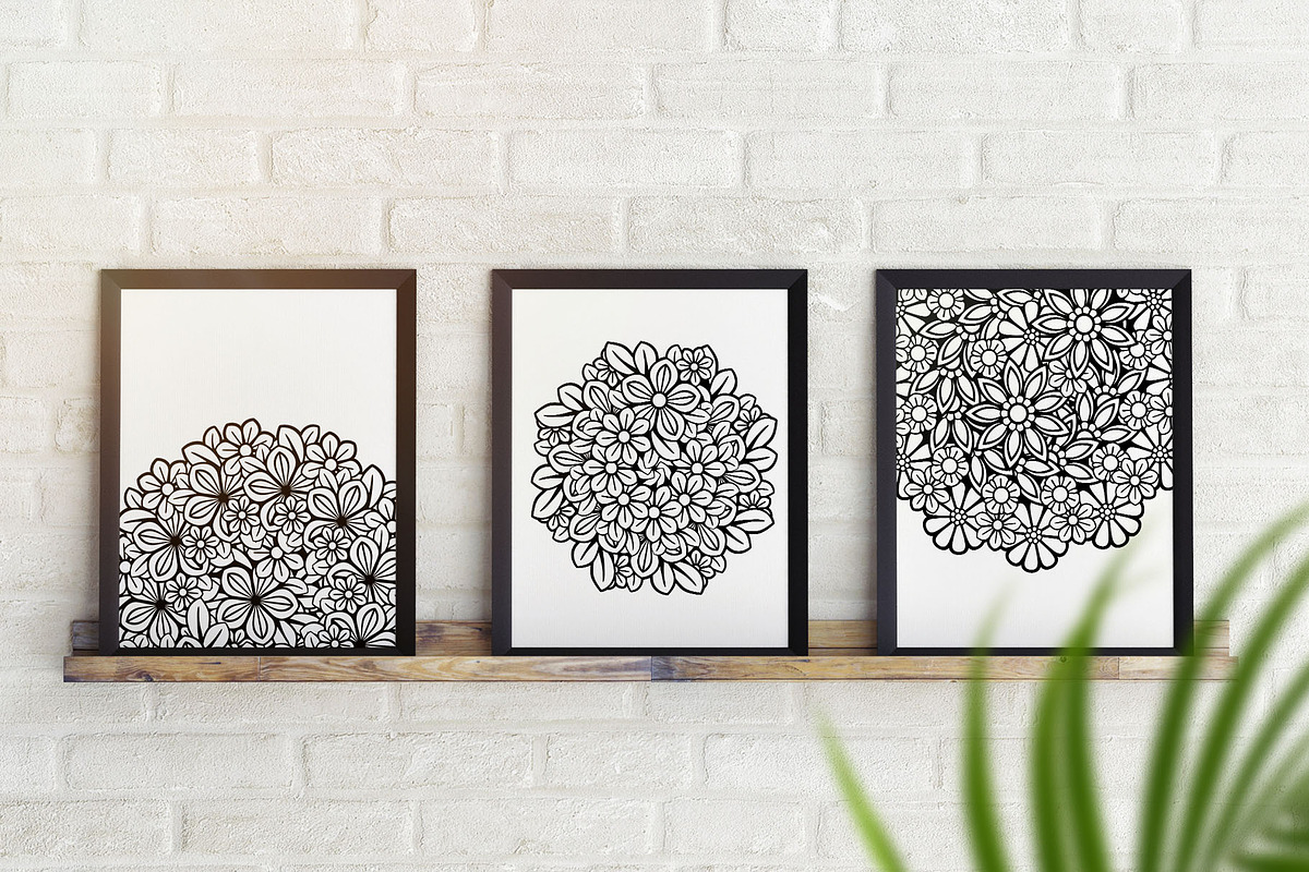 Floral Mandala Bundle, a Decorative Illustration by Elinorka (Photo 11 of 11)
