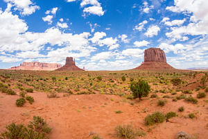 Monument valley containing rock, reservation, and sand