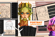 PROCREATE PORTRAIT CREATOR 5 IN 1, a Brush Add-On by AlexandraArt (Thumbnail 5 of 7)