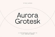 Aurora Grotesk – Sans Serif Font, a Sans Serif Font by Studio Aurora (Thumbnail 1 of 11)