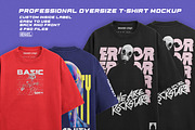 Professional oversize T-Shirt Mockup, a Shirt Mockup by NH graphic (Thumbnail 1 of 11)
