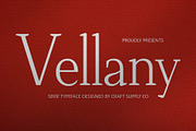 Vellany – Serif Typeface, a Serif Font by Craft Supply Co. (Thumbnail 1 of 8)