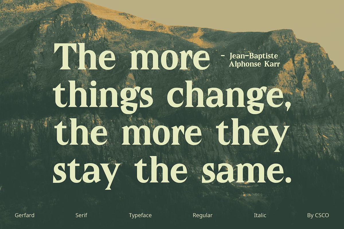 Gerfard, a Serif Font by Craft Supply Co. (Photo 4 of 8)