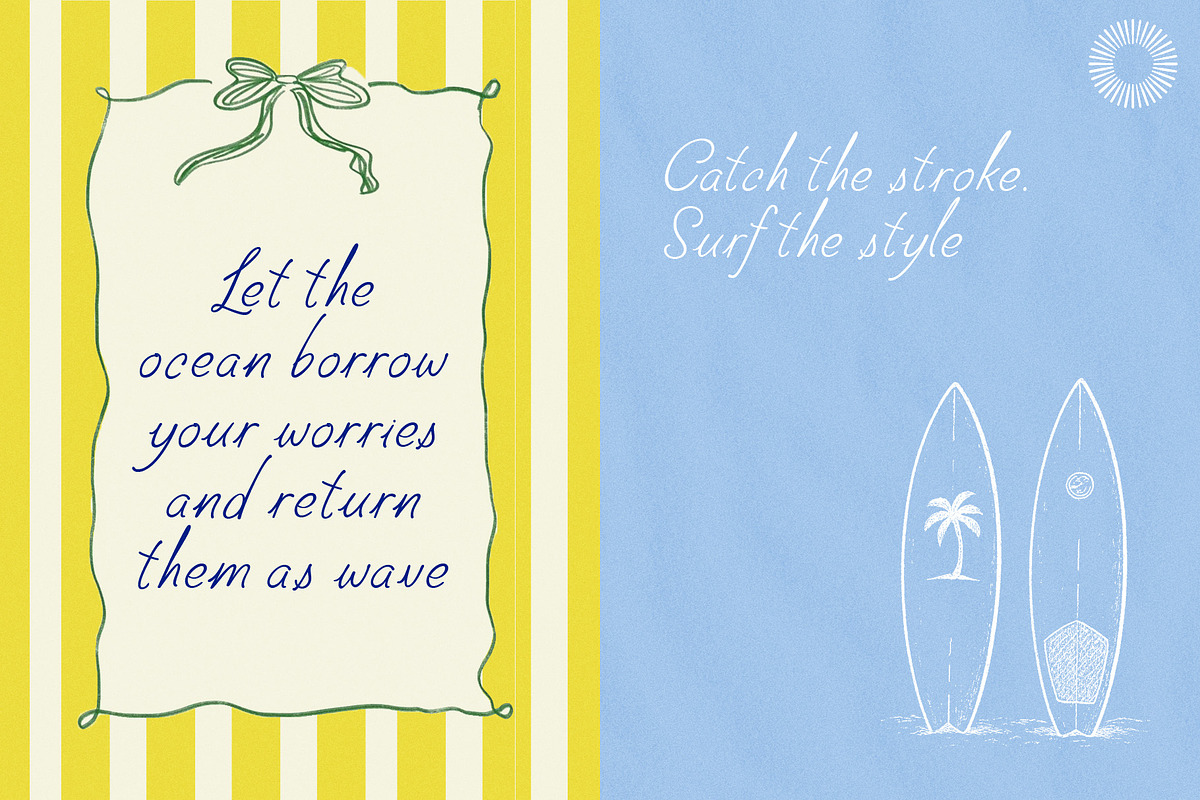 The Rowdy Waves| Coastal handwritten, a Handwritten Font by Setara Langit CreativeStd (Photo 3 of 12)