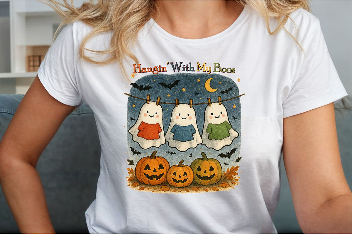 Ghost Hangin with My Boos Halloween, an Illustration by Sublimation Artist (Photo 4 of 9)