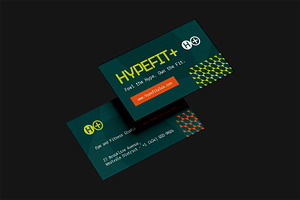 Hypefit+ - Business Card, a Business Card Template by StreaksideStd