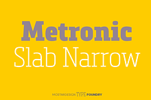 Metronic Slab Narrow (12 fonts)