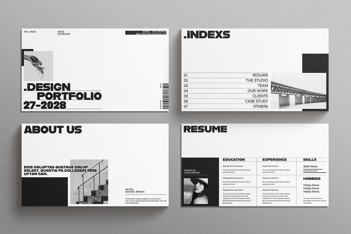 Design Portfolio Presentation, a Presentation Template by E-Type (Photo 2 of 4)