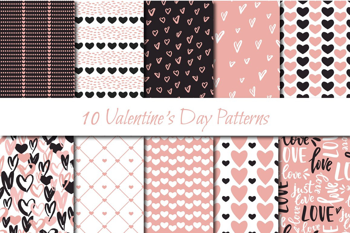 Valentine's Day bundle, a Background Graphic by Cozy pattern shop (Photo 10 of 10)