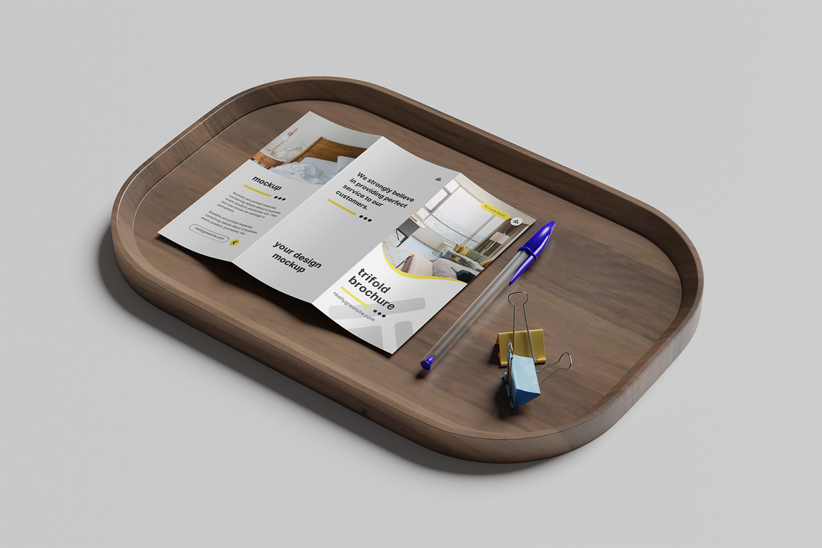 trifold brochure, a Brochure Template by kebunmockup (Photo 5 of 5)