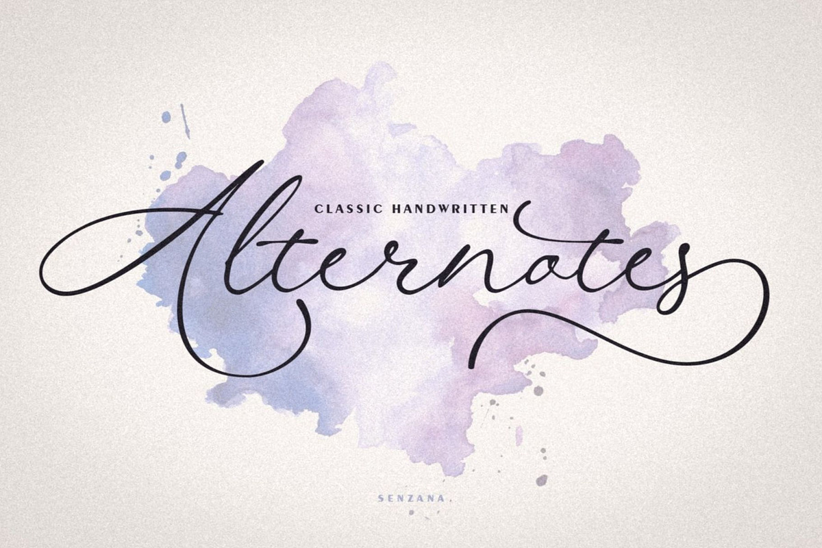 Lavisha - Handwritten Script Font, a Script Font by Luna Shop (Photo 3 of 5)