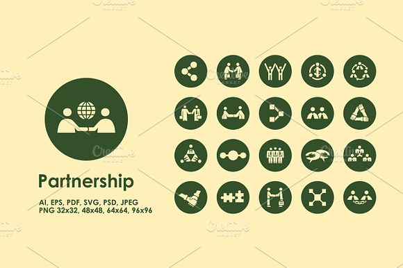 Partnership Simple Icons