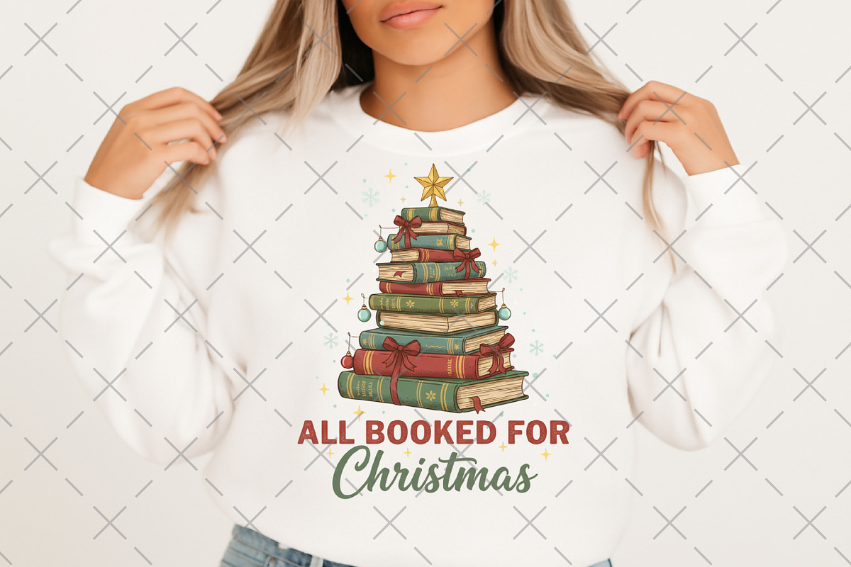 All Booked For Christmas png, an Illustration by Craft Nest (Photo 6 of 6)