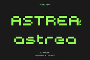 Astrea ALT - 8 Bit Pixel Game Font