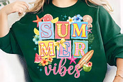 Summer Vibes Png, Floral Summer, an Illustration by CreationArt (Thumbnail 1 of 5)