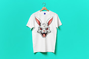 Face of Angry Bunny, an Animal Illustration by Ghagra (Thumbnail 2 of 3)