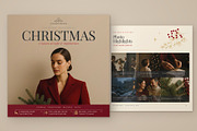 Square Christmas Magazine Template, a Magazine Template by BrandPacks (Thumbnail 1 of 5)