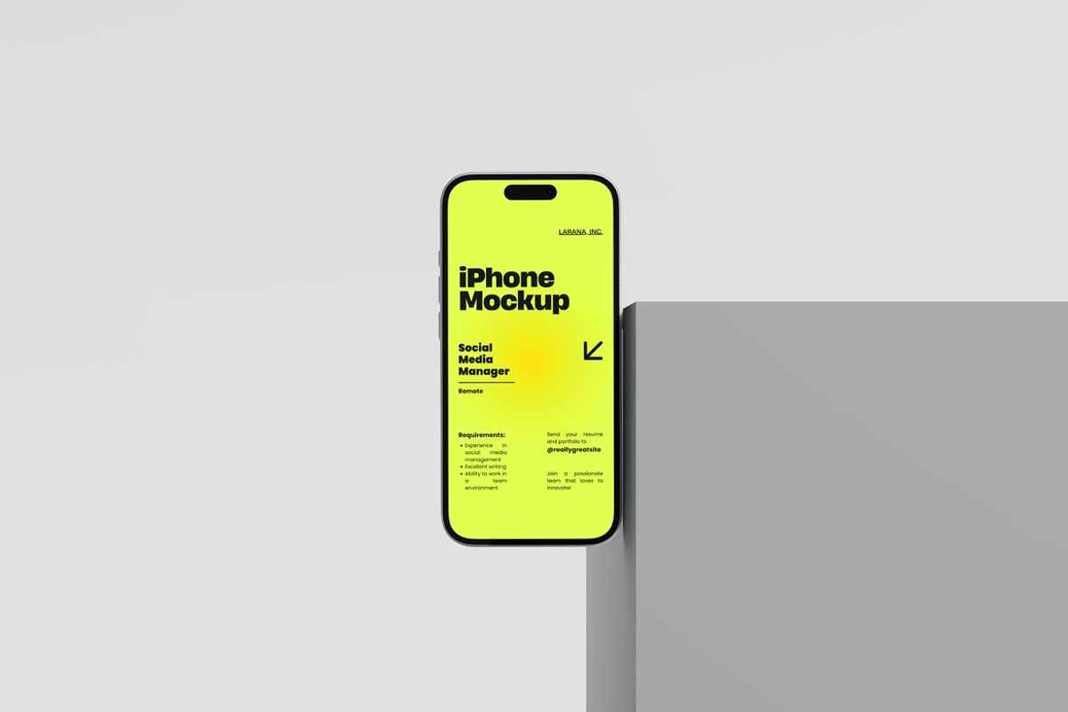 Stylish iPhone Mockup, an iPhone Mockup by Momogi (Photo 5 of 6)