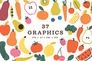 Fruit and Vegetable Illustrations, a Food Illustration by Gross Illustrations (Thumbnail 2 of 10)