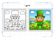 Lucky Leprechauns Coloring Book, a Seasonal Illustration by Ink Gallery (Thumbnail 5 of 9)