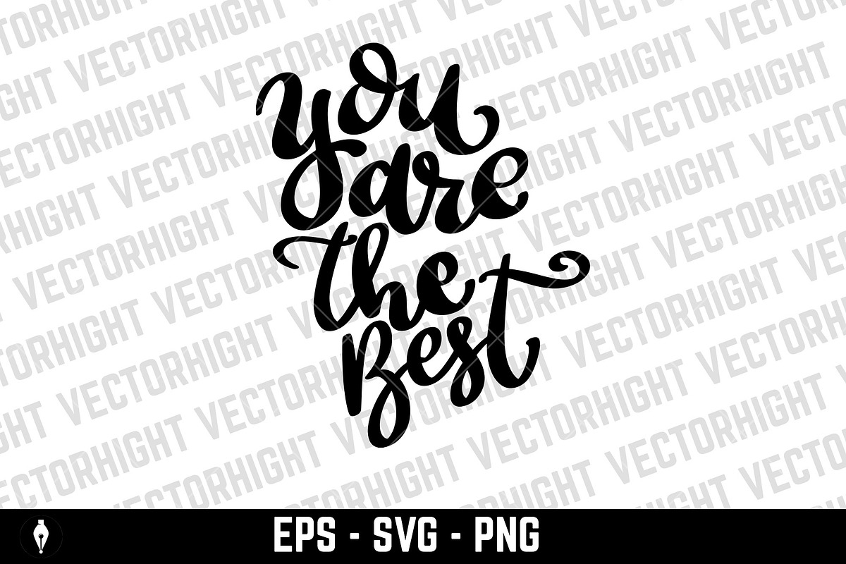 You are the best. Hand Drawing SVG, an Object Illustration by Vectorhight