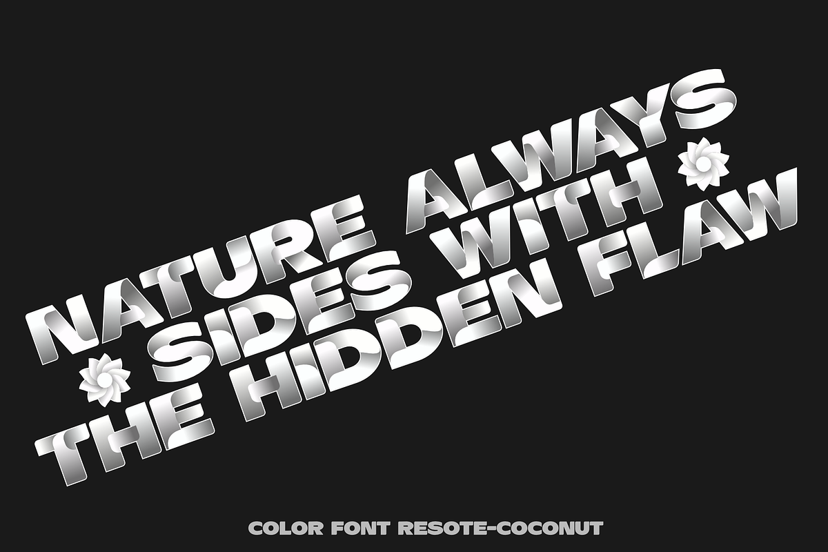 Color fonts ResotE-Fruits preview 6