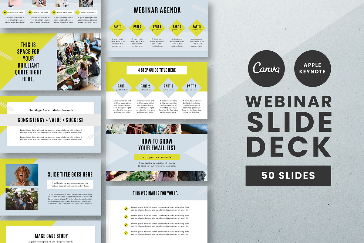Webinar Slide Deck, a Presentation Template by Studio Soluna (Photo 1 of 8)
