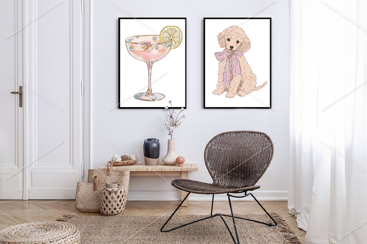 Watercolor Girl Power Woman Clipart, a Seasonal Illustration by Canvas Craft (Photo 7 of 10)