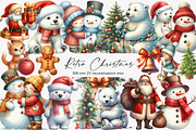 Retro Christmas Clipart, an Illustration by Designworld (Thumbnail 1 of 4)