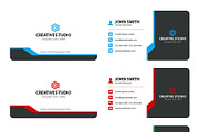 Simple decent business card 3 Colors, a Business Card Template by Bilawal Samoon (Thumbnail 1 of 4)
