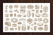 36 Fast Food Logos and Badges, a Branding & Logo Template by Vasya Kobelev (Thumbnail 17 of 18)