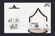Kids Room Wall/Frame Mock Up 19, a Print Template by Whimsicality (Thumbnail 4 of 4)