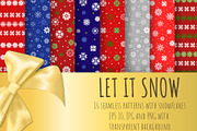 Let It Snow. 16 Seamless Patterns, a Pattern Graphic by HmarkaShop (Thumbnail 1 of 3)