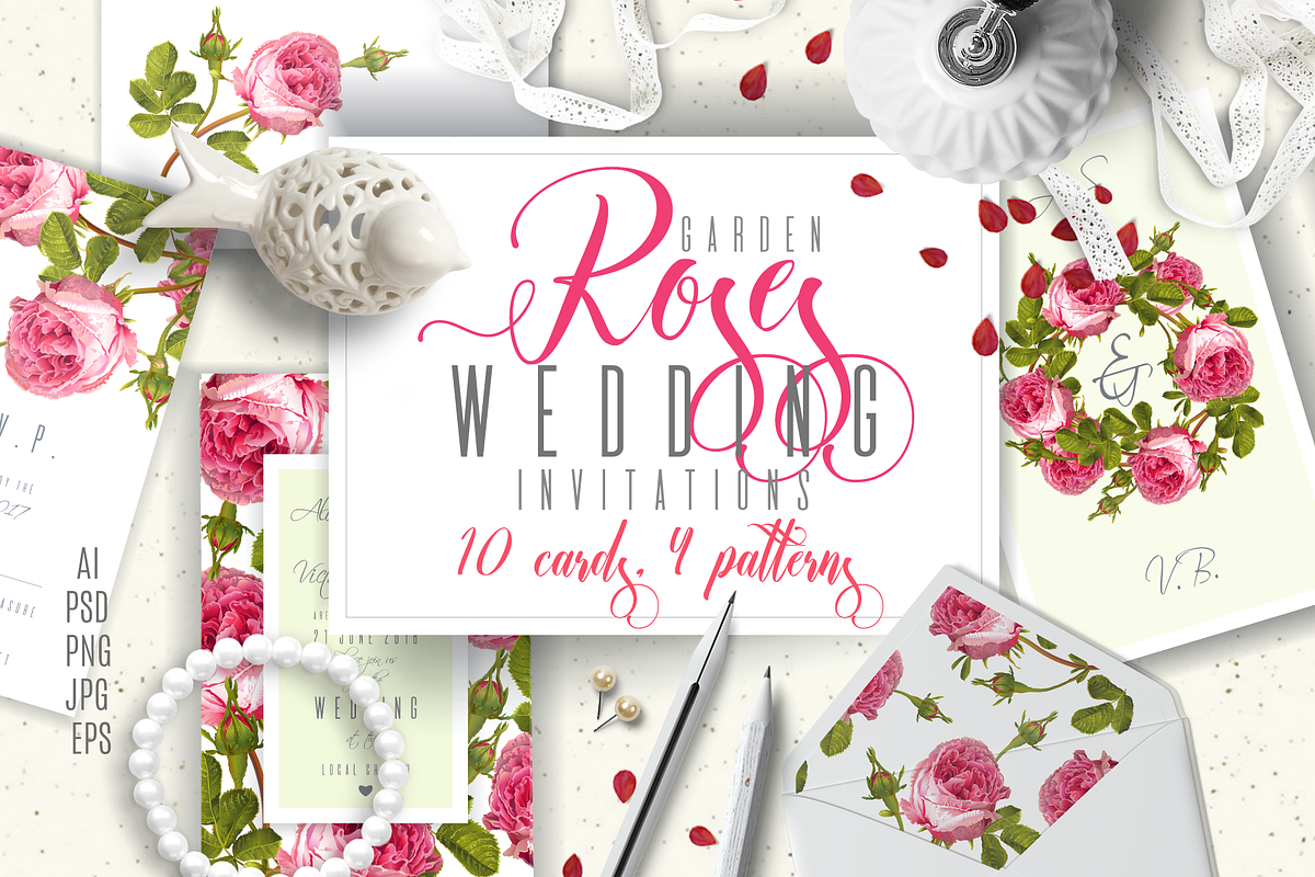 GARDEN ROSES|Wedding invitations, an Invitation Template by Purple-Bird (Photo 1 of 5)