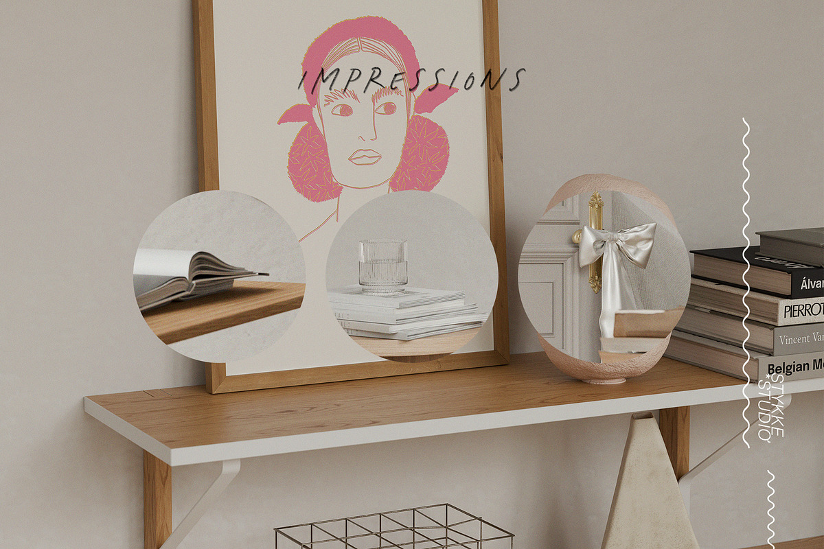 SCANDI STONE | poster mockup frames, a Household Mockup by Stykke Studio (Photo 4 of 8)