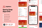 Sporty Snap - Football App UI Kit, an UI Kit Template by Digibulbo (Thumbnail 1 of 8)