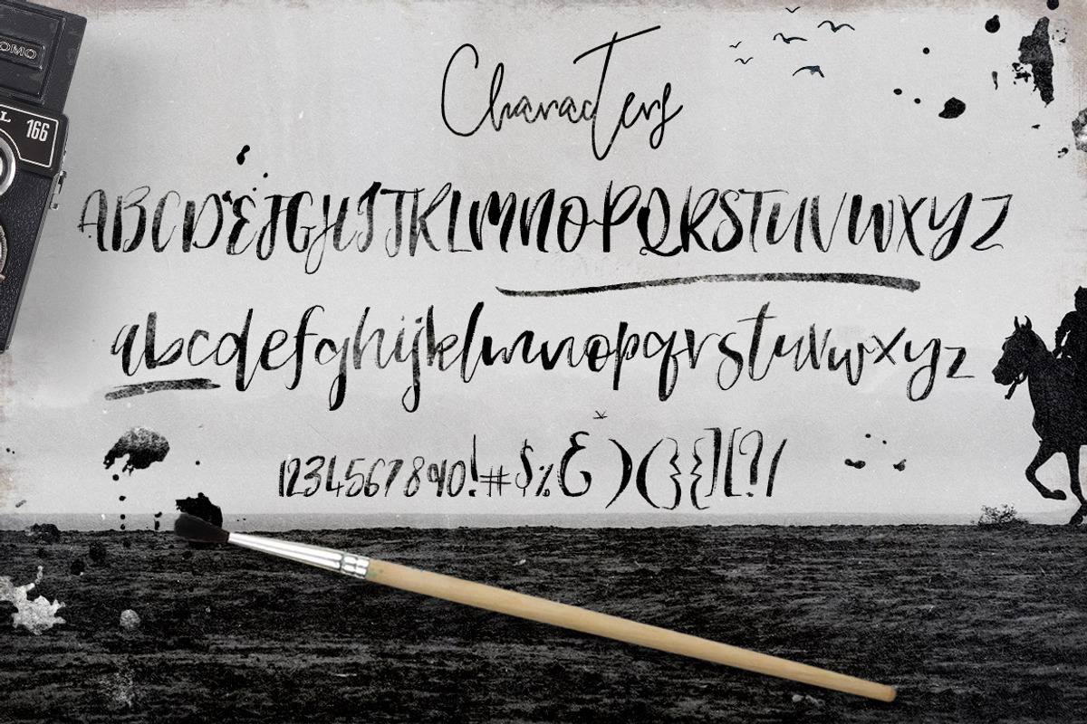 Roamfest Brush Script Font preview 2