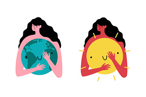 Sun and Earth set