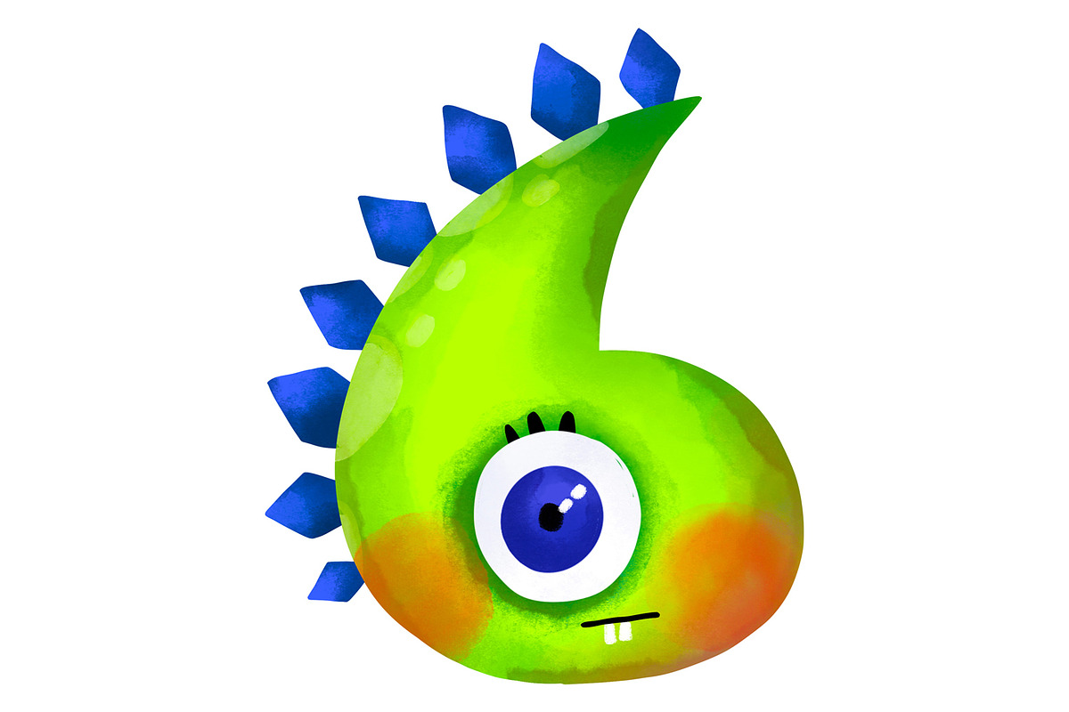 Cute Monster Numbers Clipart Set PNG, an Education Illustration by the_myro (Photo 6 of 12)