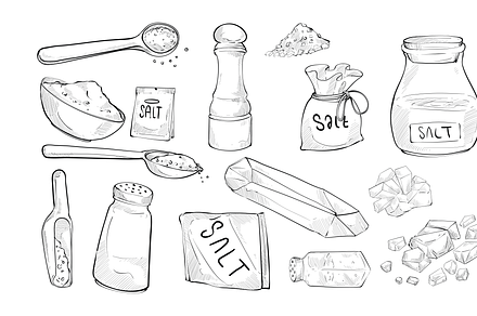 salt handdrawn collection, an Object Graphic by nikagraphic